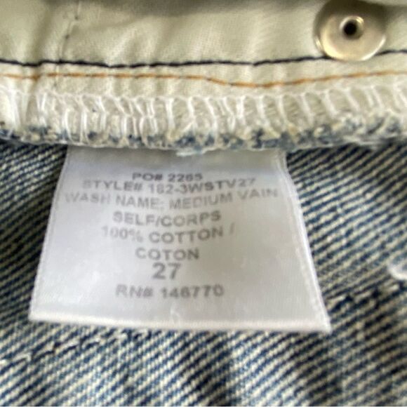 RE/DONE ORIGINALS STOVE PIPE HIGH RISE BUTTON FRONT JEANS NWT - Picture 15 of 15